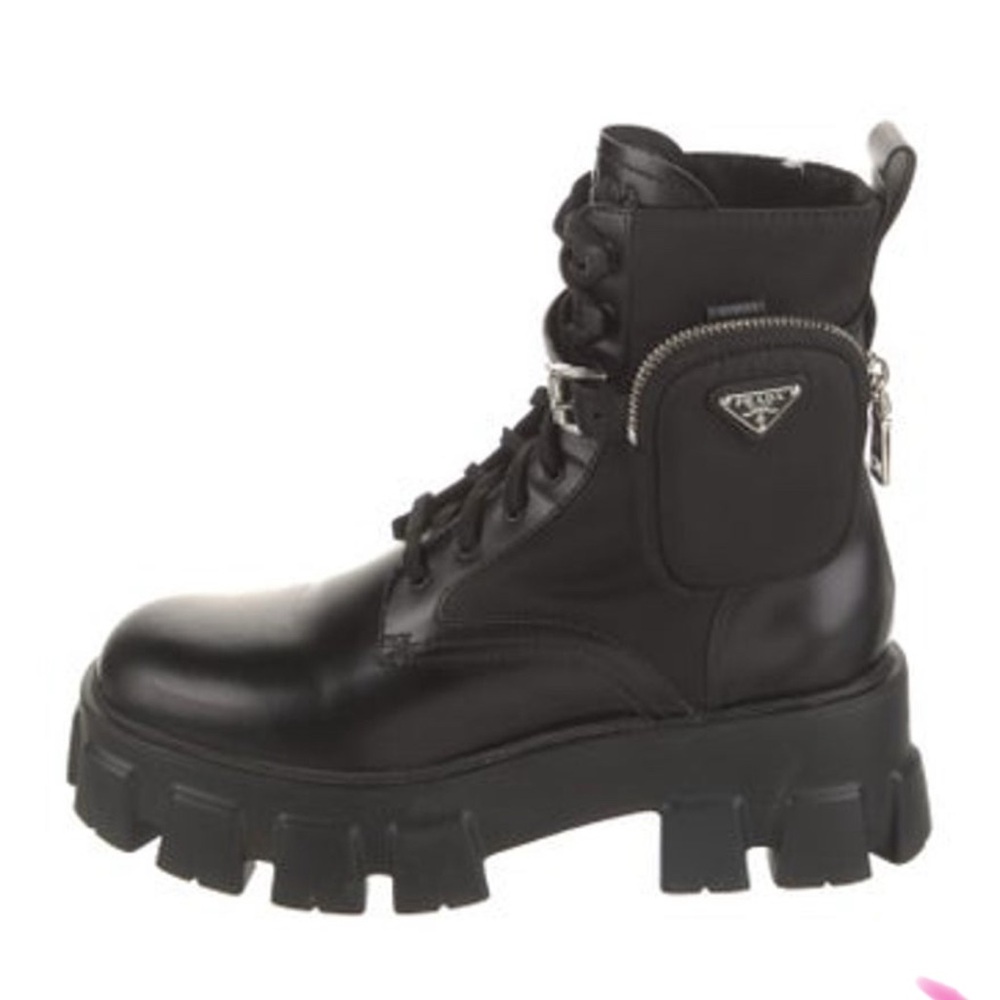 Prada Monolith Combat Boots